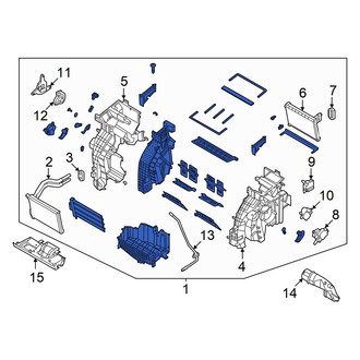 Hyundai OE - Front HVAC Unit Case Assembly