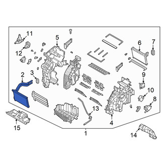 Hyundai OE - Front HVAC Heater Core
