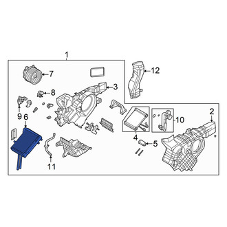 Hyundai OE - Rear HVAC Heater Core