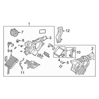 Hyundai OE - Air Conditioner & Heater - Rear Evaporator
