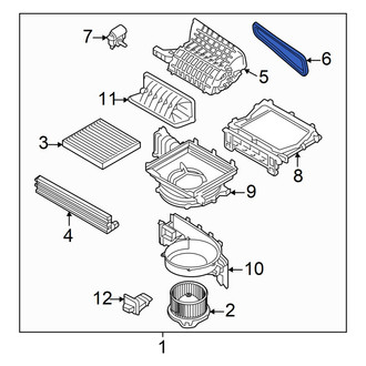 Hyundai OE - HVAC Air Inlet Housing Seal