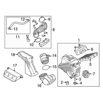 Hyundai OE - Engine / Transaxle - Air Intake (3.5L)