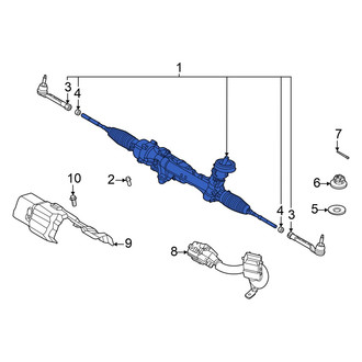 Hyundai OE - Rack and Pinion Assembly
