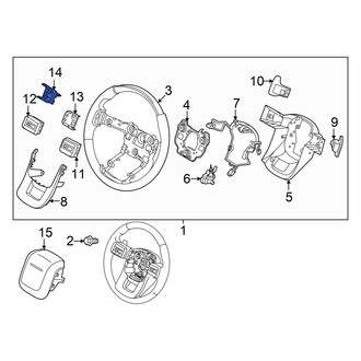 Hyundai OE - Left Upper Steering Wheel Trim