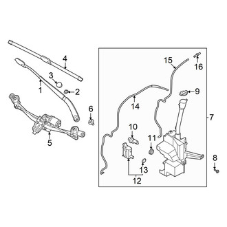 Hyundai OE - Windshield - Wiper & Washer Components