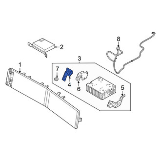 Hyundai OE - Upper GPS Navigation Control Module Bracket