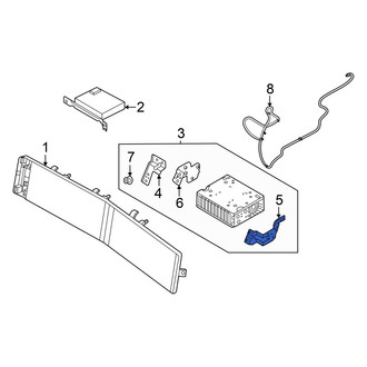 Hyundai OE - Right Lower GPS Navigation Control Module Bracket