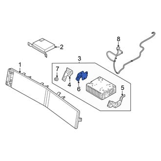 Hyundai OE - Left Lower GPS Navigation Control Module Bracket