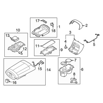 Hyundai OE - Center Console (Console & Trim, Upper)