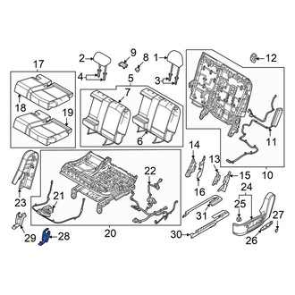 Hyundai OE - Seat Track Cover