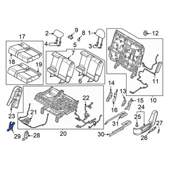 Hyundai OE - Seat Track Cover