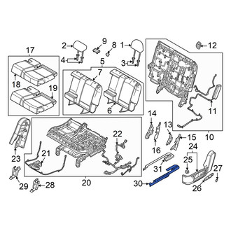 Hyundai OE - Seat Track Cover
