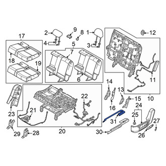 Hyundai OE - Seat Track Cover