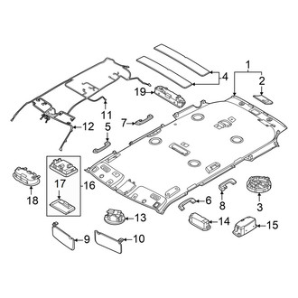 Hyundai OE - Roof - Interior Trim (W/O Sunroof), (SE)