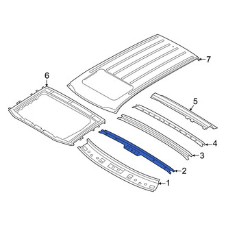 Hyundai OE - Center Front Roof Bow