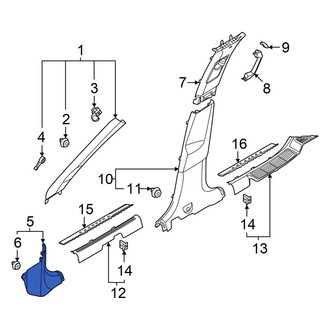 Hyundai OE - Left Kick Panel Trim