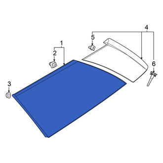 Hyundai OE - Rear Left Quarter Glass