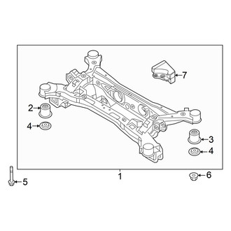 Hyundai OE - Rear Suspension - Suspension Mounting (FWD 3.5L)