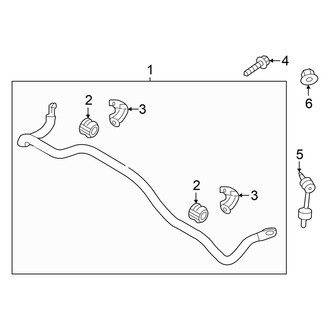 Hyundai OE - Rear Suspension - Stabilizer Bar & Components (AWD)