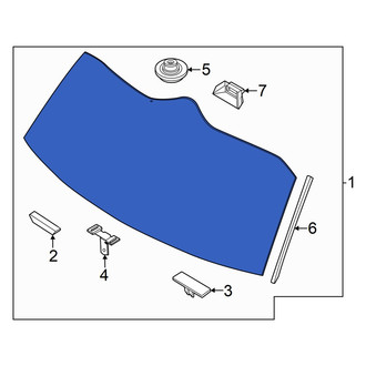 Hyundai OE - Rear Liftgate Glass