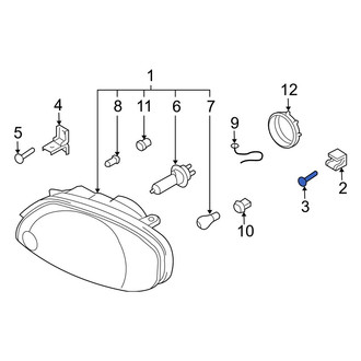 Hyundai OE - Exhaust Tail Pipe Tip Bolt