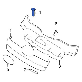 Hyundai OE - Rocker Panel Molding Screw