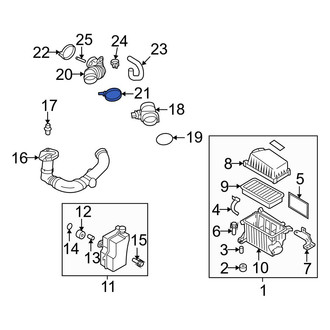Hyundai OE - Engine Air Duct Clamp