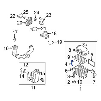 Hyundai OE - Air Filter Housing Clamp