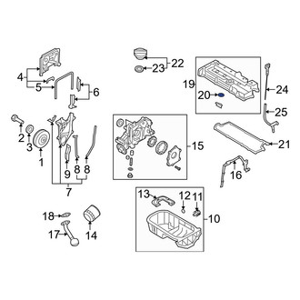 Hyundai OE - Engine Valve Cover Washer Seal