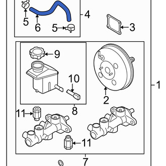 Hyundai OE - Power Brake Booster Check Valve