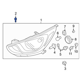 Hyundai OE - Outer Headlight Mounting Bolt