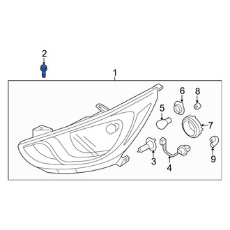 Hyundai OE - Hood Latch Bolt
