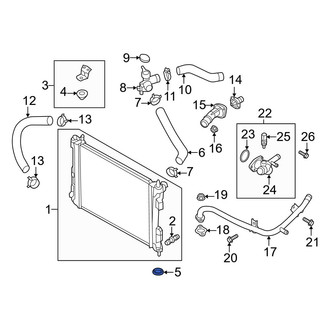 Hyundai OE - Lower Radiator Insulator