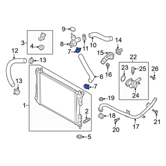 Hyundai OE - Upper Radiator Hose Clamp