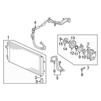 Hyundai OE - A/C Compressor Clutch Coil Snap Ring