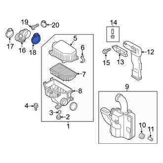 Hyundai OE - Engine Air Duct Clamp
