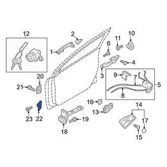 Hyundai OE - Front Right Lower Door Hinge