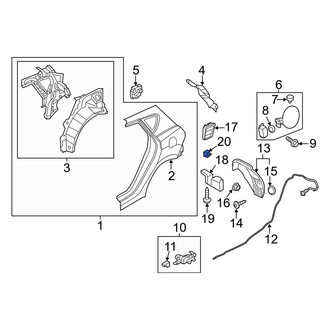 Hyundai OE - Bumper Cover Nut