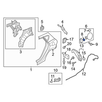 Hyundai OE - Fuel Door Spring