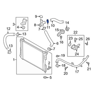 Hyundai OE - Upper Radiator Hose Clamp
