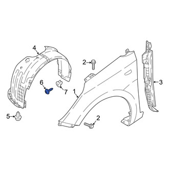 Hyundai OE - Quarter Panel Splash Shield Screw