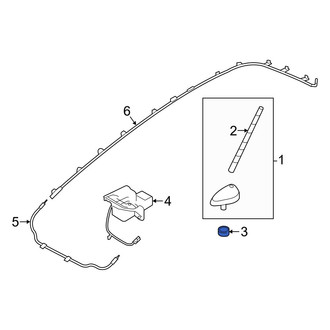 Hyundai OE - Radio Antenna Mast Nut
