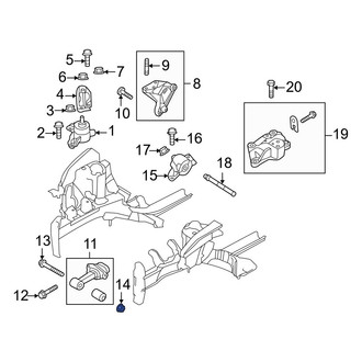 Hyundai OE - Engine Mount Nut