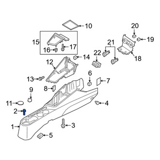 Hyundai OE - Interior Quarter Panel Trim Panel Bolt