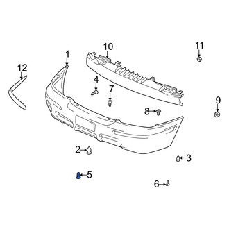 Hyundai OE - Front Bumper Cover Retainer