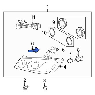Hyundai OE - Front Headlight Bulb