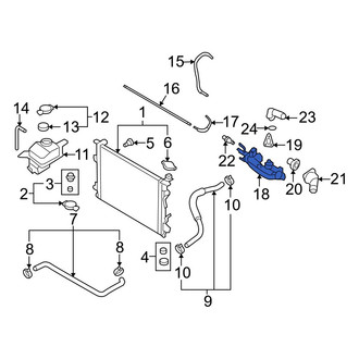 Hyundai OE - Upper Engine Coolant Thermostat Housing