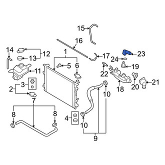 Hyundai OE - Engine Coolant Outlet Flange