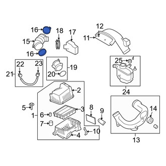 Hyundai OE - Upper Engine Air Duct Clamp