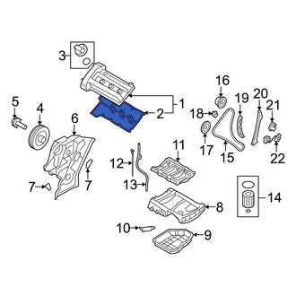 Hyundai OE - Left Engine Valve Cover Gasket